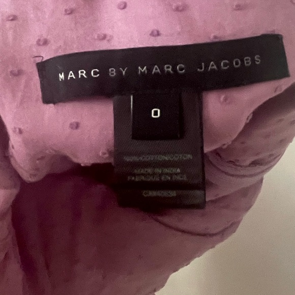 Marc By Marc Jacobs Sleeveless Ruffle Swiss Dot Dress in Dark Lavender size 0 - Picture 7 of 8